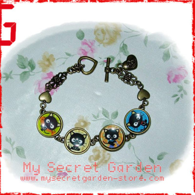 Chococat Cabochon Bronze Bracelet  Chococat Cabochon Bronze Bracelet